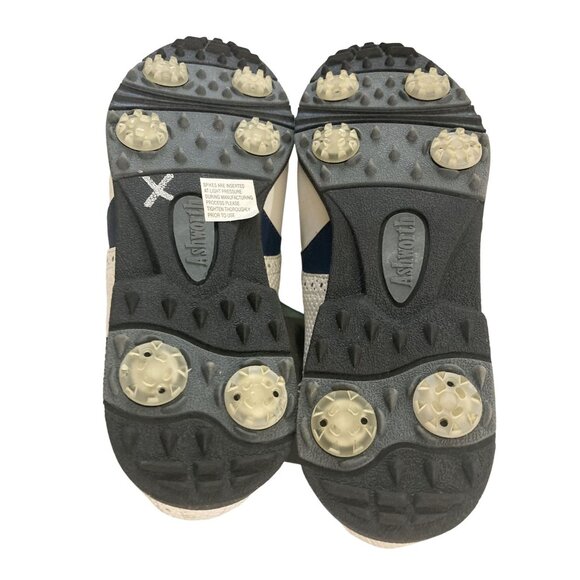 Ashworth Women's size 6.5M White Navy Leather Spikeless Golf Shoes NWT - Picture 8 of 9